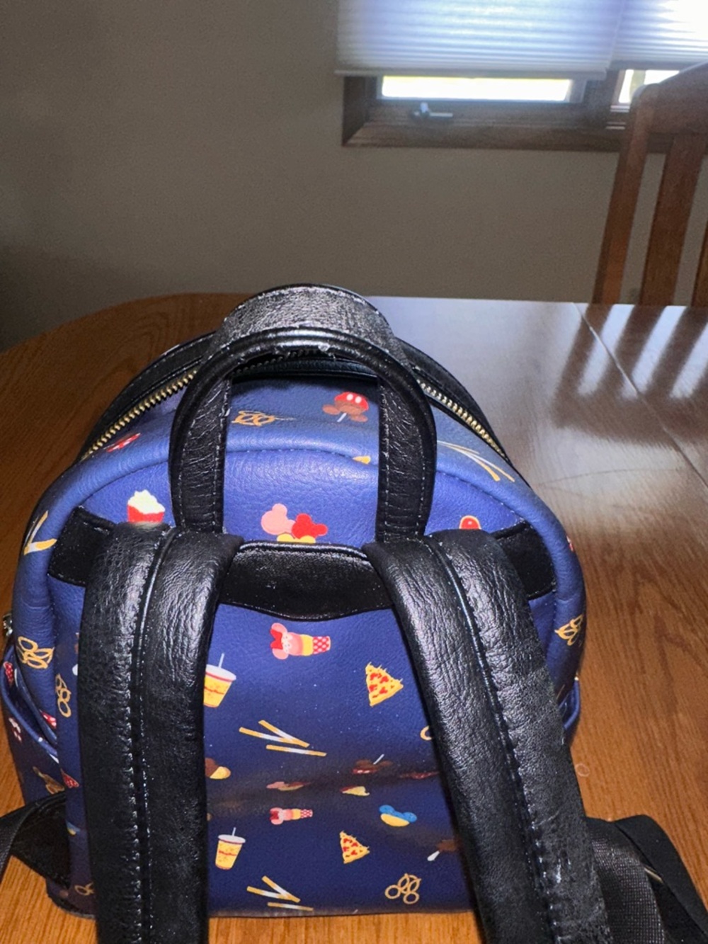 Loungefly Disney Parks Snacks Icons Navy Mini Backpack Used One Size Rare - Picture 12 of 15